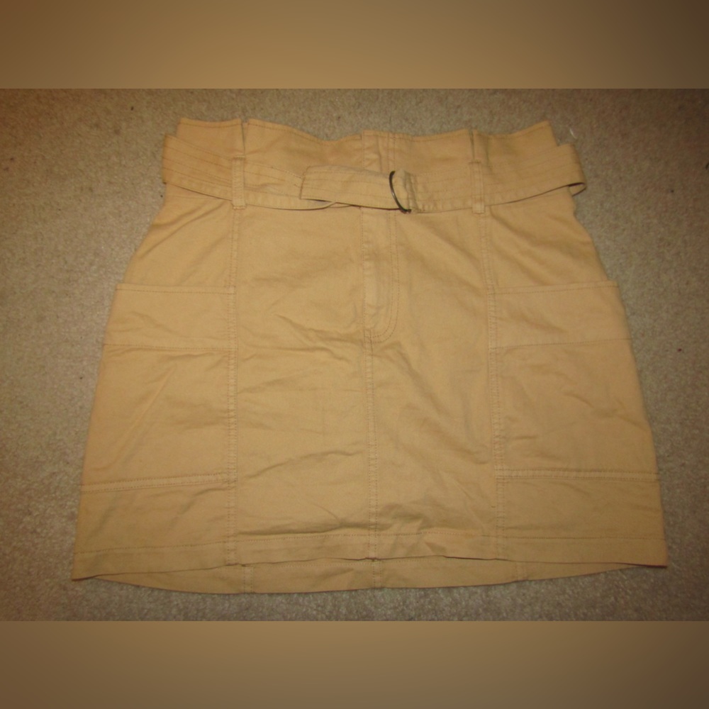 Wild Fable Paperbag Waist Tan Skirt